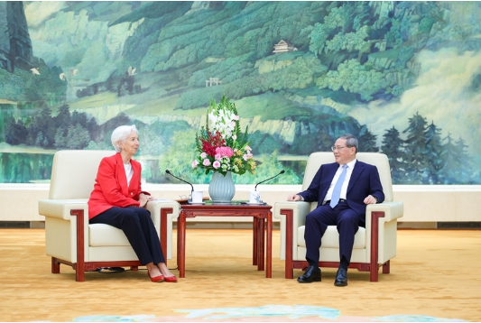 李强会见欧洲中央银行行长拉加德 李强会见欧洲中央银行行长拉加德